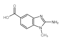 5-Benzimidazolecarboxylicacid,2-amino-1-methyl- structure