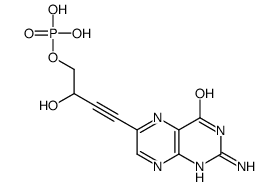 [4-(2-amino-4-oxo-1H-pteridin-6-yl)-2-hydroxybut-3-ynyl] dihydrogen phosphate Structure