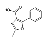 2-methyl-5-phenyl-4-oxazolecarboxylic acid Structure
