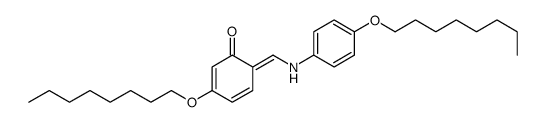 3-octoxy-6-[(4-octoxyanilino)methylidene]cyclohexa-2,4-dien-1-one Structure