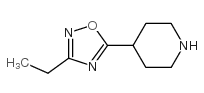 4-(3-乙基-1,2,4-氧杂二唑)-5-哌啶结构式