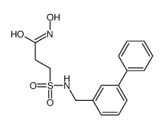 N-hydroxy-3-[(3-phenylphenyl)methylsulfamoyl]propanamide Structure