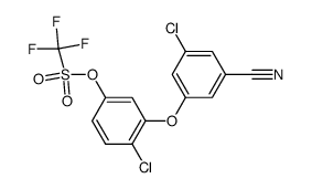 4-chloro-3-(3-chloro-5-cyanophenoxy)phenyl trifluoromethanesulfonate Structure