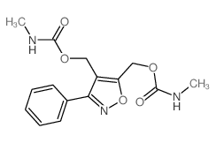 [4-(methylcarbamoyloxymethyl)-3-phenyl-oxazol-5-yl]methyl N-methylcarbamate Structure