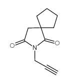 2-(2-Propynyl)-2-azaspiro(4.4)nonane-1,3-dione Structure