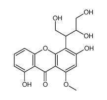 3,8-dihydroxy-4-(2,3-dihydroxy-1-hydroxymethylpropyl)-1-methoxyxanthone Structure