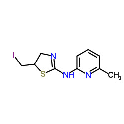 N-[5-(Iodomethyl)-4,5-dihydro-1,3-thiazol-2-yl]-6-methyl-2-pyridinamine结构式