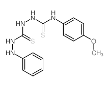 Biurea, 1-anilino-6-(p-methoxyphenyl)-2,5-dithio-(7CI) structure