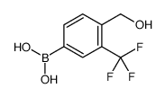 4-(Hydroxymethyl)-3-(trifluoromethyl)phenylboronic acid structure