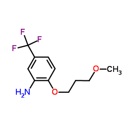 2-(3-Methoxypropoxy)-5-(trifluoromethyl)aniline结构式