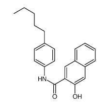 3-hydroxy-N-(4-pentylphenyl)naphthalene-2-carboxamide结构式