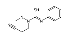1-(2-cyanoethyl)-1-(dimethylamino)-3-phenylthiourea结构式