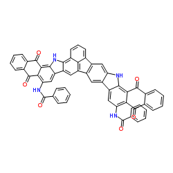 N,N'-(5,12,17,18,23,24-hexahydro-5,12,17,24-tetraoxodinaphth[2,3-i:2',3'-i']indeno[7,1-ab:3,2-b']dicarbazole-6,11-diyl)bis(benzamide) Structure