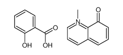 2-carboxyphenolate,1-methylquinolin-1-ium-8-ol结构式