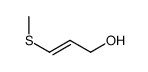 3-methylsulfanylprop-2-en-1-ol结构式