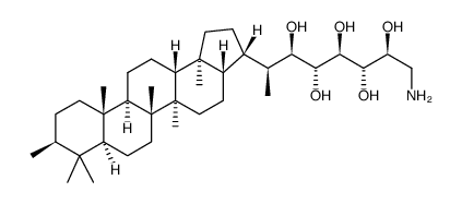 35-amino-3-methylbacteriohopane-30,31,32,33,34-pentol结构式