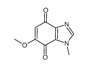 6-methoxy-1-methylbenzimidazole-4,7-dione结构式