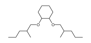 1,2-bis-(2-methyl-pentyloxy)-cyclohexane结构式