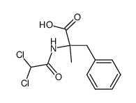 2-(2,2-dichloro-acetylamino)-2-methyl-3-phenyl-propionic acid结构式