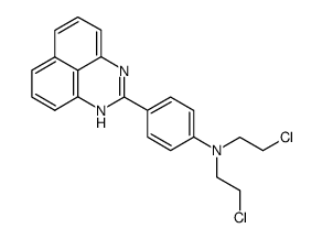 N,N-bis-(2-chloro-ethyl)-4-(1H-perimidin-2-yl)-aniline Structure