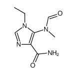 1-ethyl-5-(formyl-methyl-amino)-1H-imidazole-4-carboxylic acid amide Structure