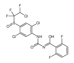 N-[[2,5-dichloro-4-(2-chloro-1,1,2-trifluoroethyl)sulfinylphenyl]carbamoyl]-2,6-difluorobenzamide结构式