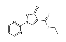 ethyl 5-oxo-2-(pyrimidin-2-yl)-2,5-dihydroisoxazole-4-carboxylate Structure