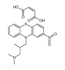 2-Nitro-10-(3-dimethylamino-2-methyl-propyl)-phenothiazin-maleat结构式