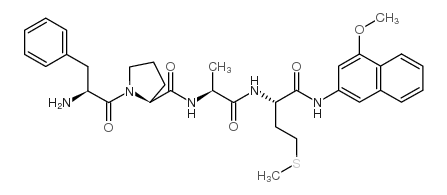 PHE-PRO-ALA-MET 4-METHOXY-BETA-NAPHTHYLAMIDE结构式