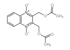 2,3-BIS(ACETOXYMETHYL)QUINOXALINE 1,4-DIOXIDE结构式