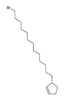 (R)-1-bromo-13-cyclopent-2-enyl-tridecane Structure