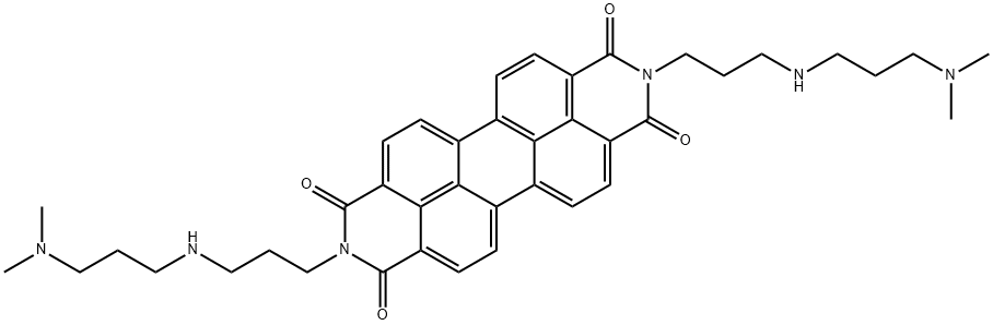 Anthra[2,1,9-def:6,5,10-d'e'f']diisoquinoline-1,3,8,10(2H,9H)-tetrone, 2,9-bis[3-[[3-(dimethylamino)propyl]amino]propyl]- picture