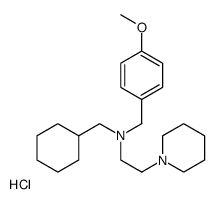 N-(cyclohexylmethyl)-N-[(4-methoxyphenyl)methyl]-2-piperidin-1-ylethanamine,hydrochloride Structure