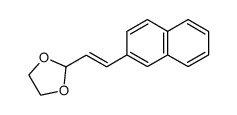 (E)-2-(2-(naphthalen-2-yl)vinyl)-1,3-dioxolane Structure