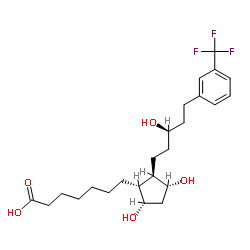17-trifluoromethylphenyl-13,14-dihydro trinor Prostaglandin F1.α. structure