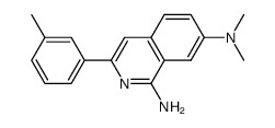 N7,N7二甲基-3-(间甲苯基)异喹啉-1,7-二胺结构式