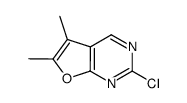 2-chloro-5,6-dimethylfuro[2,3-d]pyrimidine结构式