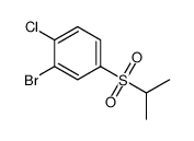 2-bromo-1-chloro-4-(isopropylsulfonyl)benzene结构式