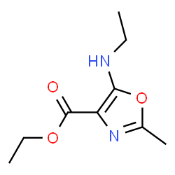 4-Oxazolecarboxylicacid,5-(ethylamino)-2-methyl-,ethylester(9CI) structure