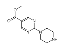 METHYL 2-(PIPERAZIN-1-YL)PYRIMIDINE-5-CARBOXYLATE structure