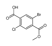 Benzoic acid, 5-bromo-2-chloro-4-(Methoxycarbonyl)- picture