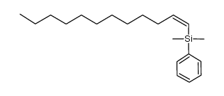 (Z)-1-(dimethylphenylsilyl)-1-dodecene结构式