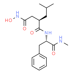 3-((benzyl)(methylaminocarbonyl)methylaminocarbonyl)N-hydroxy-5-methylhexanamide Structure