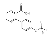 2-[4-(trifluoromethoxy)phenyl]pyridine-3-carboxylic acid Structure
