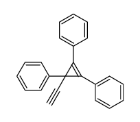 (1-ethynyl-2,3-diphenylcycloprop-2-en-1-yl)benzene结构式