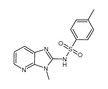 3-methyl-2-N-(p-toluenesulfonyl)aminoimidazo[4,5-b]pyridine结构式