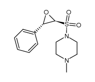 1-methyl-4-(((2S,3S)-3-phenyloxiran-2-yl)sulfonyl)piperazine Structure