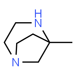 1,4-Diazabicyclo[3.2.1]octane,5-methyl-(9CI) Structure