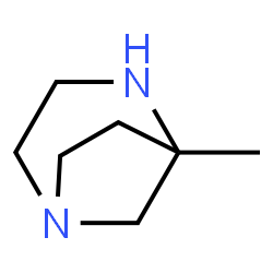 1,4-Diazabicyclo[3.2.1]octane,5-methyl-(9CI) structure