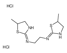 N,N'-bis(5-methyl-4,5-dihydro-1,3-thiazol-2-yl)ethane-1,2-diamine,dihydrochloride结构式